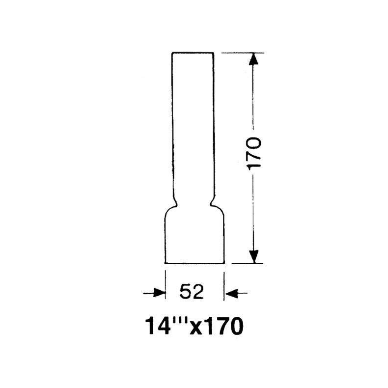 DHR Lampeglas 14 x 170mm