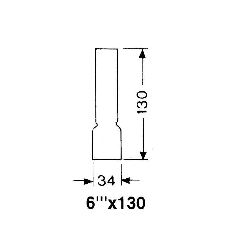 DHR Lampeglas 6 x 130mm