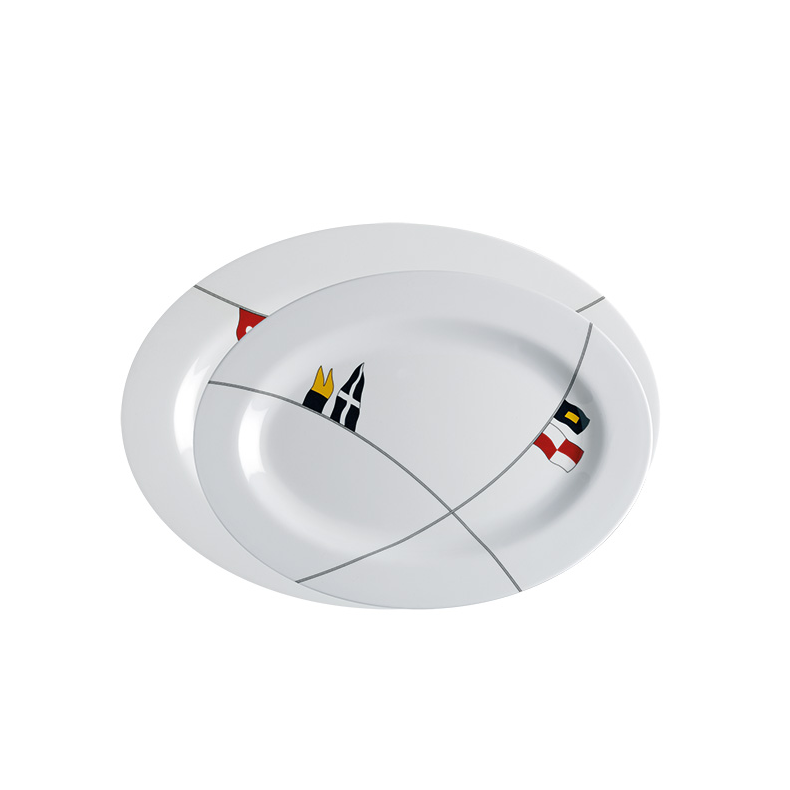Mb regata oval serveringsfade 30x22/35x25 cm 585 gr. 2 stk.