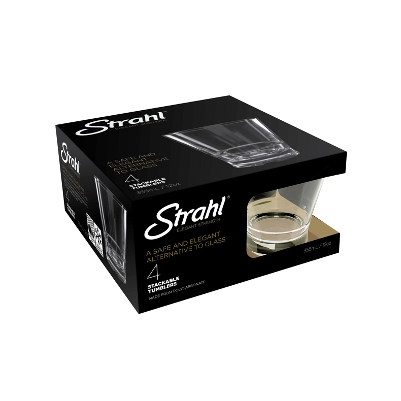 Strahl Glas Rocks Polycarbonat 355 ml. 4stk i gaveske