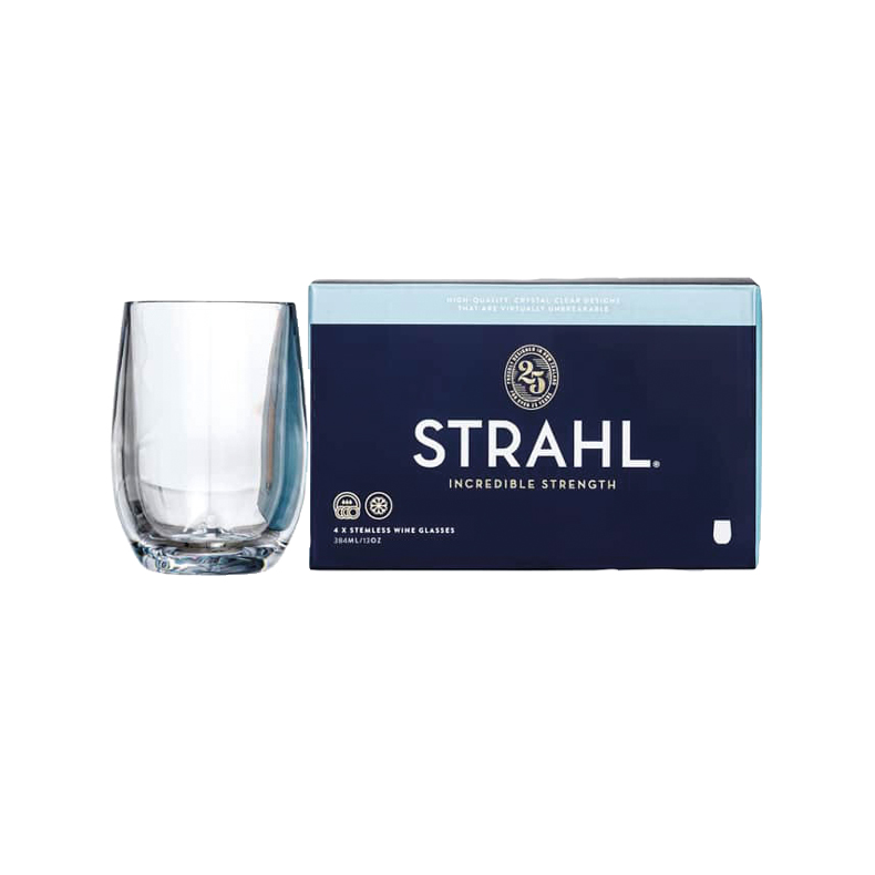 Strahl Vinglas uden stilk Polycarbonat 384 ml. 4stk i gaveske