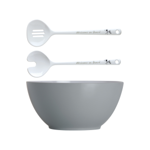 MB Welcome on board Salat skl med salat bestik 25cm 617gr