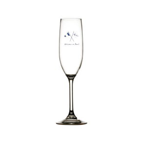 MB Welcome on board Champagne glas 5cm H25cm 236ml 6stk NON