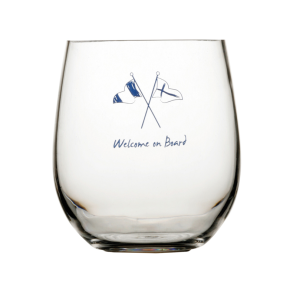 MB Welcome on board Vandglas 9cm H10cm 414 ml. 6stk NON SLI