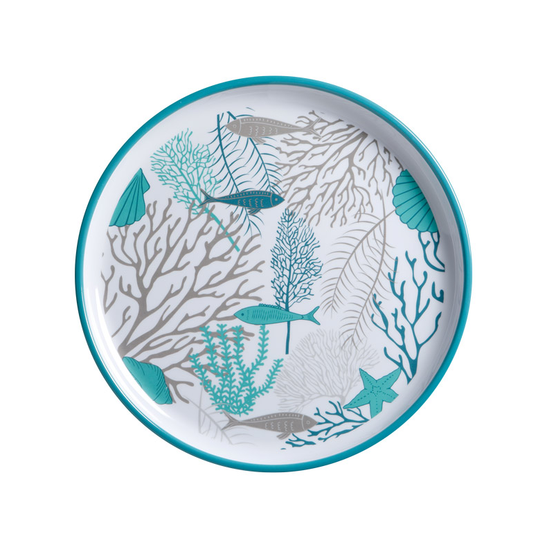 MB Coastal Acqua tallerken Ø25, 6 stk