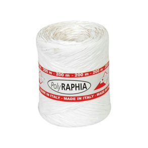 Gavebnd - bast hvid - 200 mtr