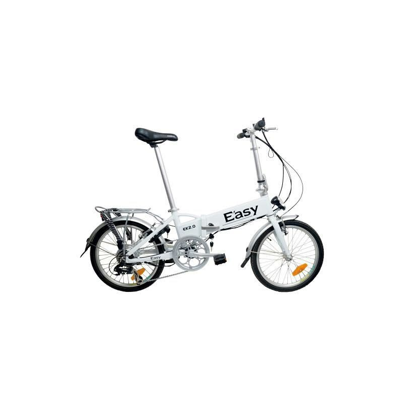 El-Cykel Easy 36v/250w Med Li-Ion Battery 20" Hvid