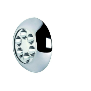 Undervandslys hvid 12-24v 6led gennemf.