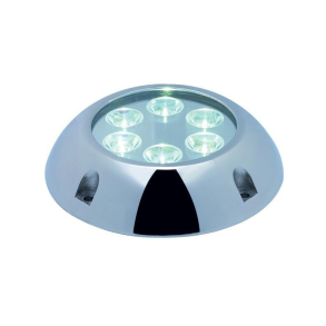 Undervandslys Hvid 12-24v 6led Pbyg.