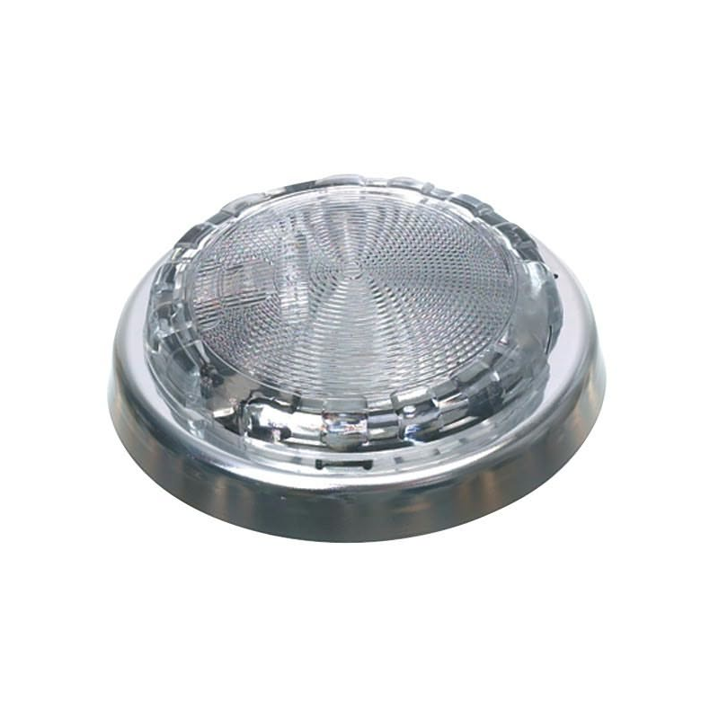 Hella Rund Lampe Chrom Look.