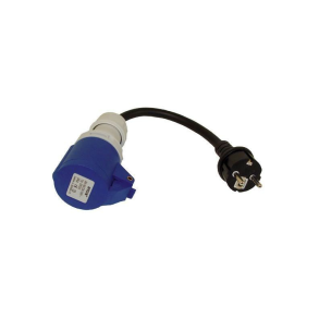 Cee 220v Hun Til Alm. Han  - 0.30mtr. Kabel