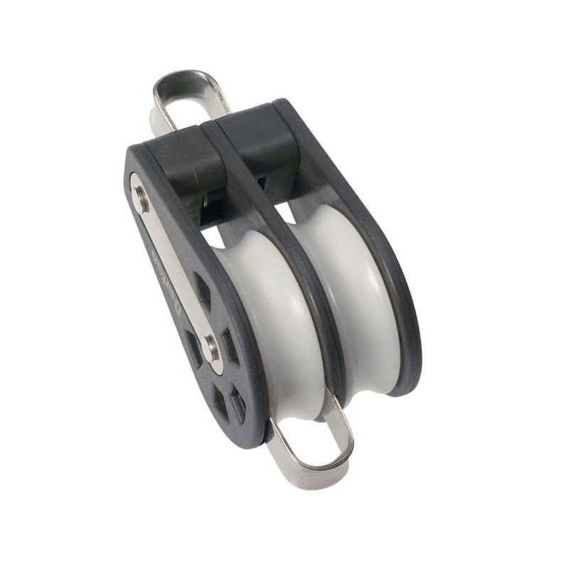 Barton Dobbelt Blok Med Bjle & Hundsvot 45 Mm