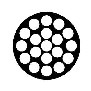 Wire 1x19 coated hvid  4x6mm-anb