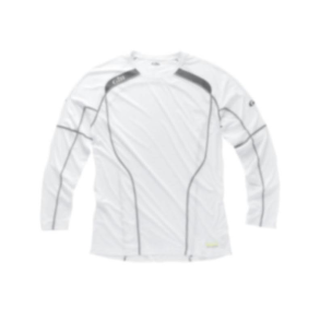 RC021 race langrmet t-shirt hvid str S