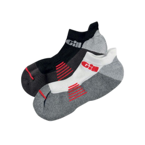 758 Gill Trainer Socks (Par 1 Sort & 1 Hvid) Str. S / 35-39