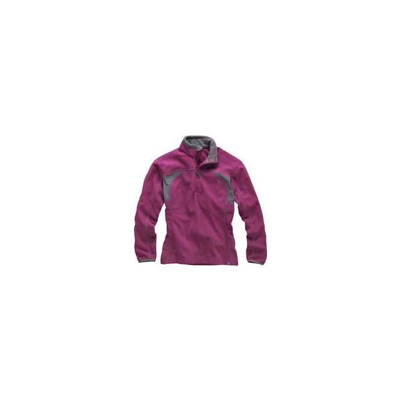 WOMEN MICROFLEECE ZIP NECK GILL PURPLE STR 12