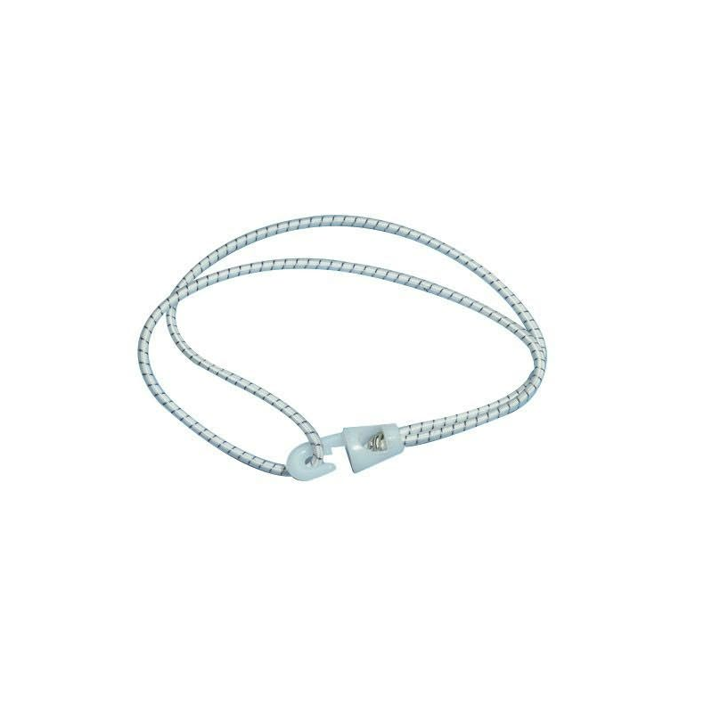 Elastik M/Krog 4mm Hvid 20cm  Pose Med 4stk.