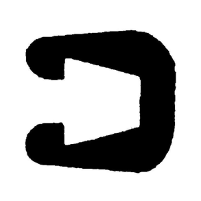 Fenderliste 30mm 8mm Kant Sort