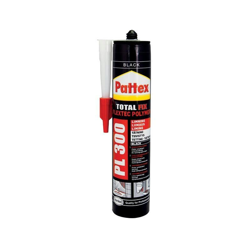 Fugemasse Pl300 Sort 300ml.