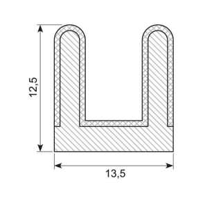 Kanalliste 12x14mm 5-6mm Spor