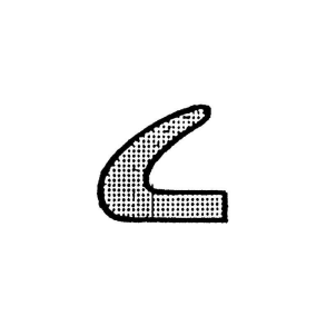 Svampegummi 16x15mm Vinkel