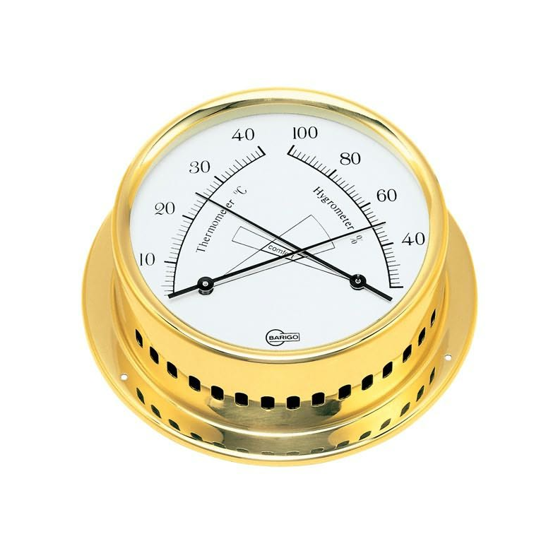 Barigo regatta termo/hygrometer 100/120mm messing