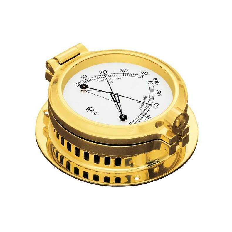 Barigo poseidon termo/hygrometer 85/120mm messing
