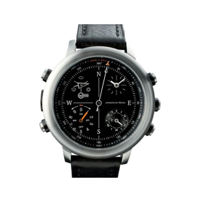 Barigo Penta 55 Ur, Sort Skive, Sort Lder Rem, Safir Glas