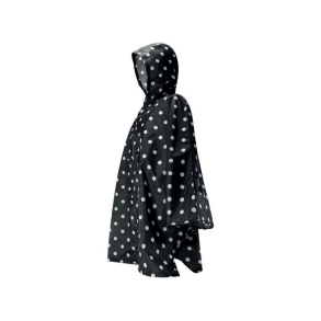 Poncho Regnslag Sort Dot