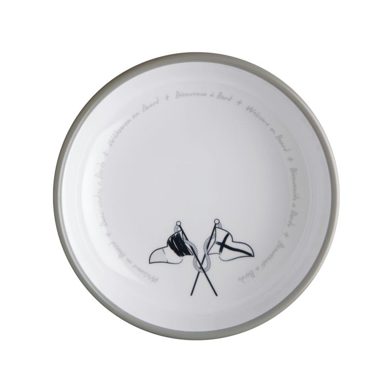 Suppetallerken 18cm Welcome On Board - 6stk.
