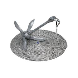 Ankerst, komplet med 30 meter tov og paraplyanker