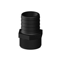 Slangestuds komposit, sort