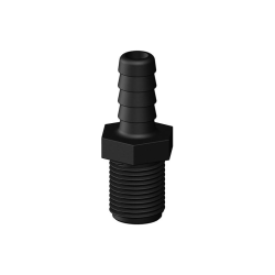 Slangestuds komposit, sort