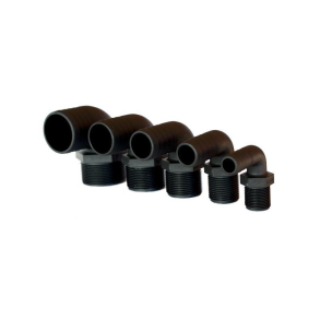 Slangestuds 90* udv. gevind komposit