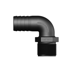 Slangestuds 90* udv. gevind komposit