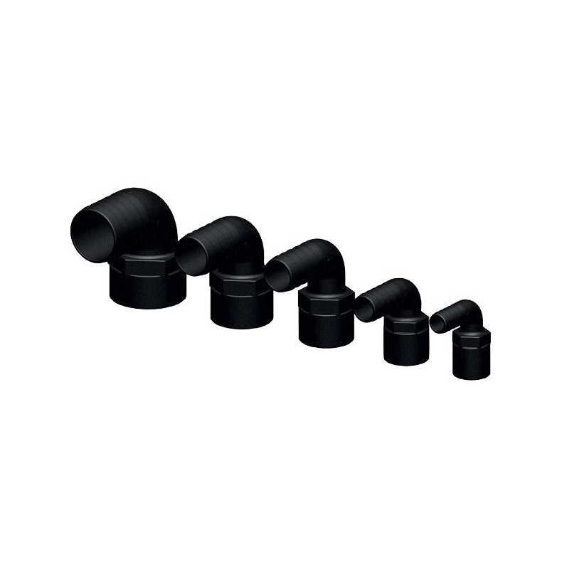 Slangestuds 90* indv. gevind komposit
