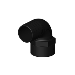 Slangestuds 90* indv. gevind komposit