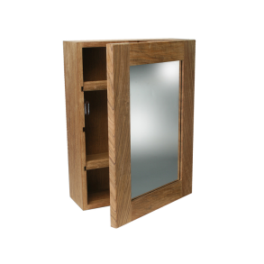 Roca toiletskab med spejl teak