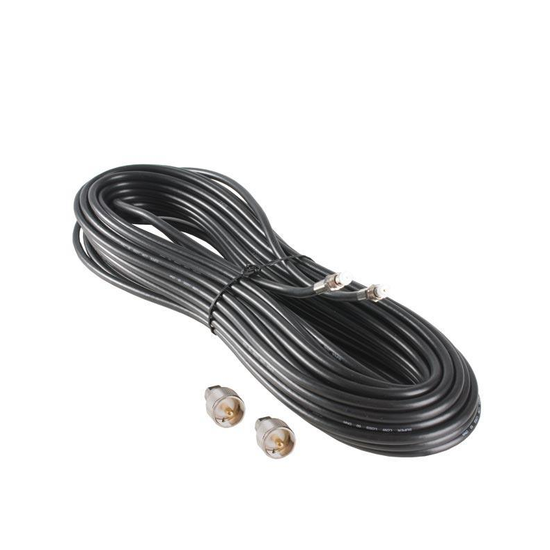 Vhf kabel rg58 m/2 pl259 stik