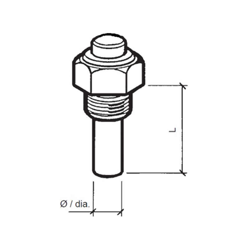 VDO SENSOR OLIE TEMP. 6-24V