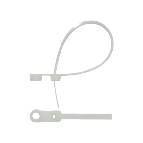 Strips med hul, hvid