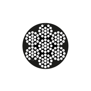 Wire 7 x 19 coated hvid  4 x 8mm