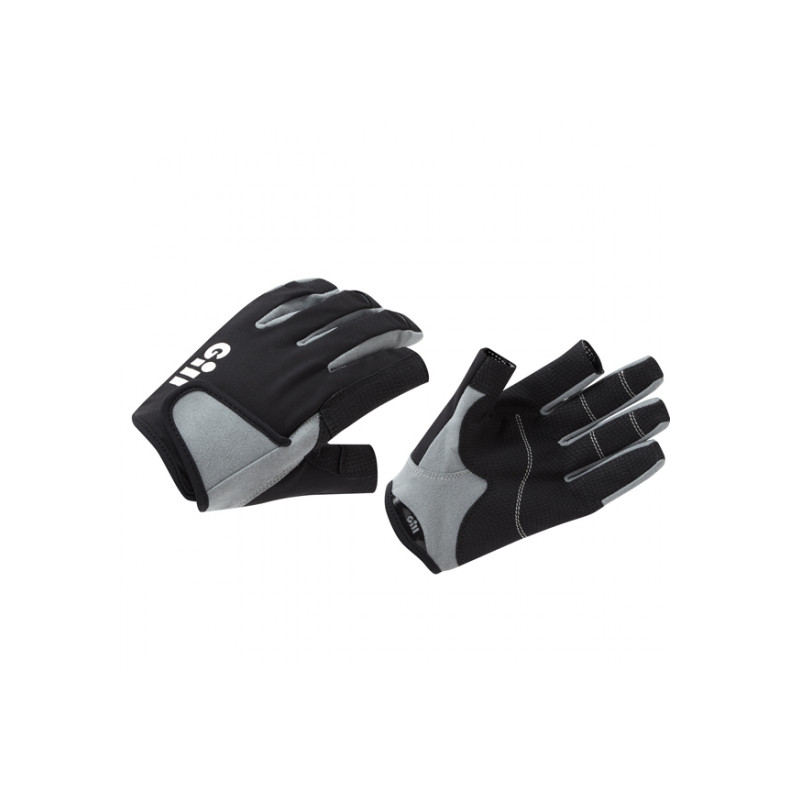 Gill 7053 sejlerhandsker med fingre sort/gr