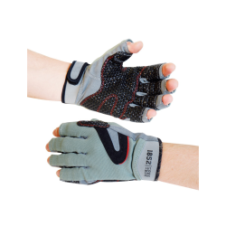 1852 Sejlerhandsker u/fingre med silikonegreb gr