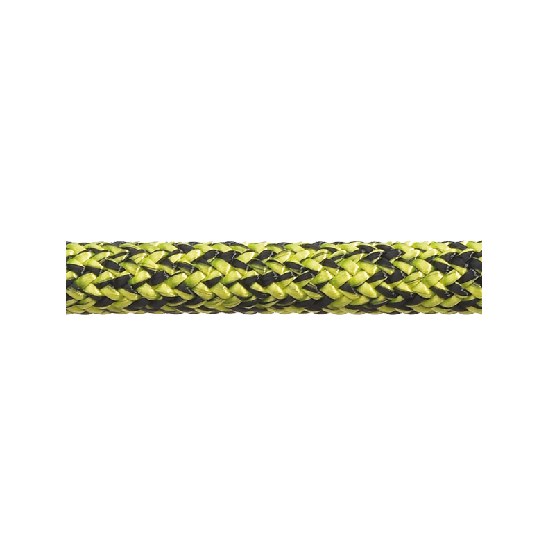 Robline Admiral 7000 Dyneema fald, sort/neon gul - 1 meter