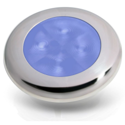 Hella Blue LED Round Courtesy lamp - Poleret rustfristl
