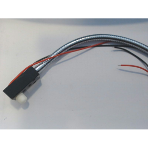 kort lampe 30cm.fast forkromet