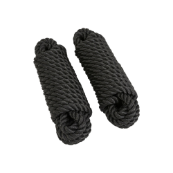 Fortjningsline PP sort 6 meter, 2 stk