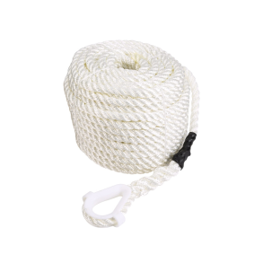 3-Slet Polyester/PP tov hvid med nylon kovs 12 mm 35 meter