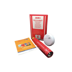 Hellers Sikkerhedspakke Brand m brandslukker, rgalarm, brandtppe og pjece